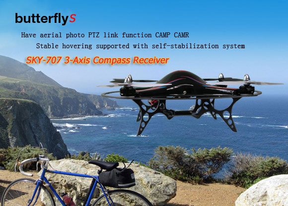 SKYARTEC butterfly 4CH 2.4Hz LCD multirotor