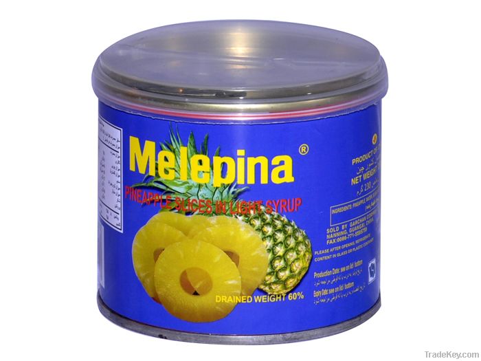 canned pineapple chunks in light syrup