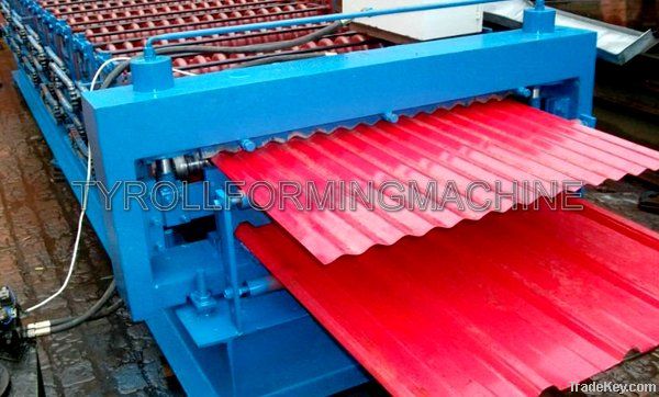 sheet steel roofing making machine