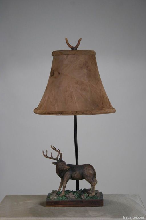 Poly Christmas deer table light, desk light