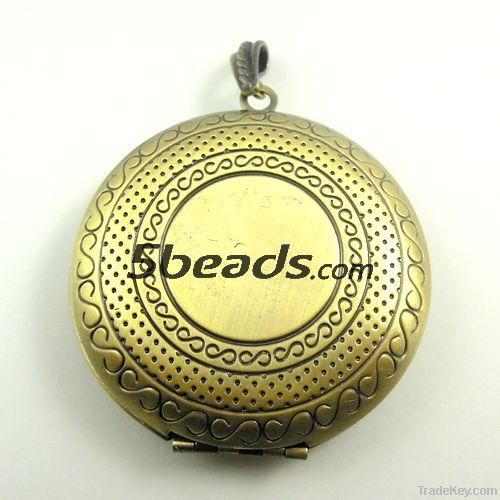 Round Shaped Photo Locket Box/Pendants