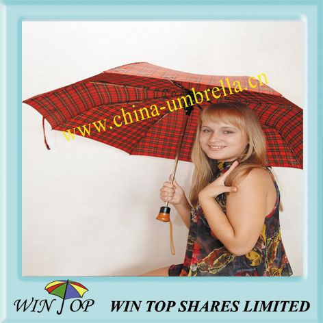 21 inch x  8k Auto 3 Fold Ladies Steel Umbrella