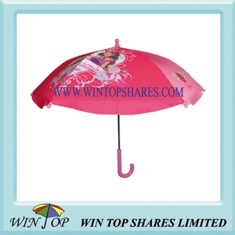 18 inch Princess design fiberglass Child Umbrella  