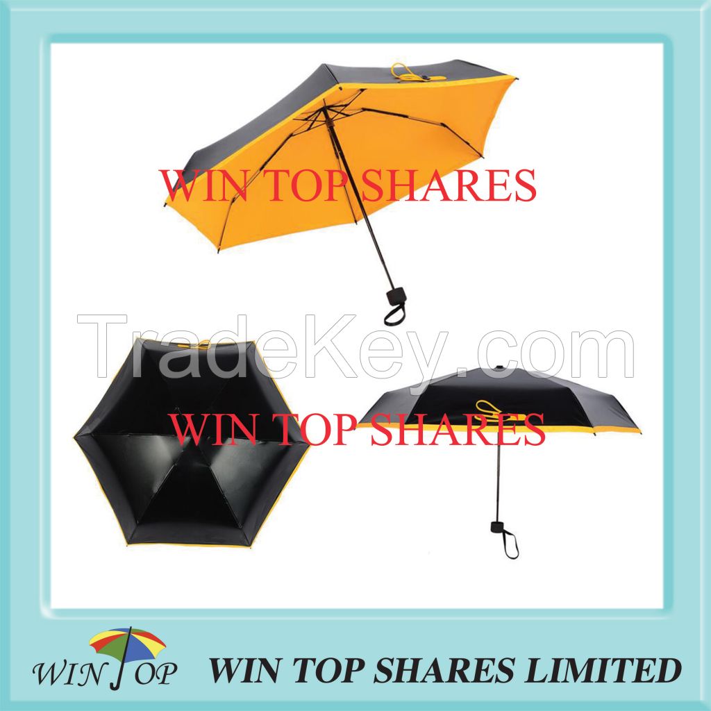Popular 5 folding UVA UVB proof super mini pocket umbrella