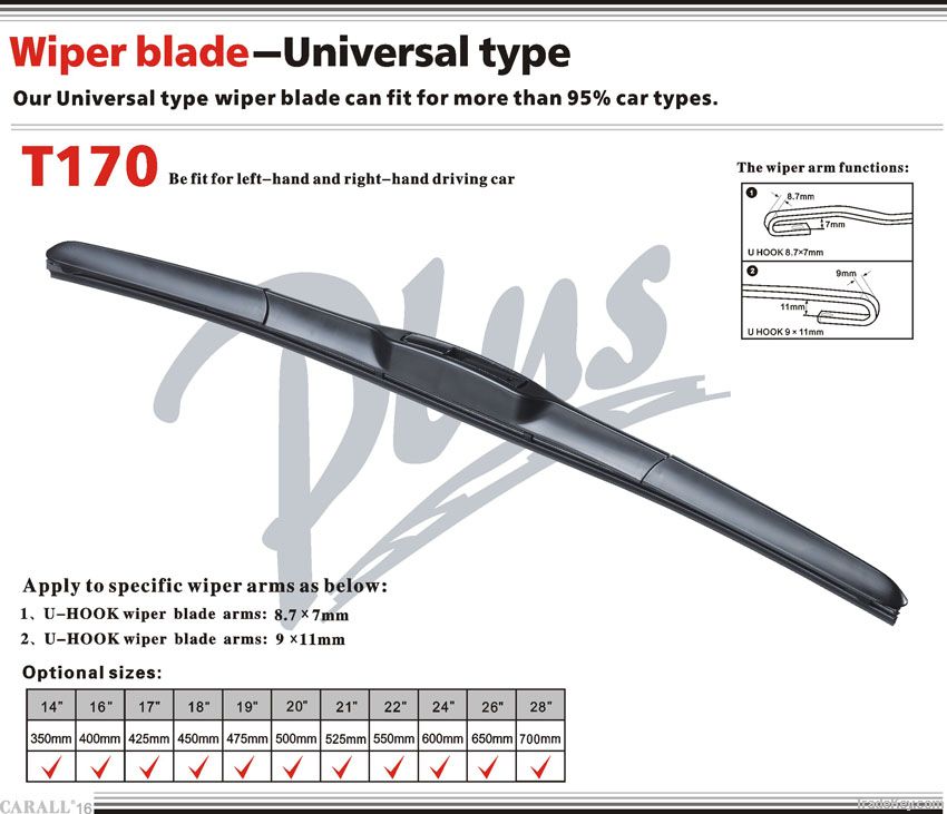 Universal high performance exclusive quanlity wiper blade