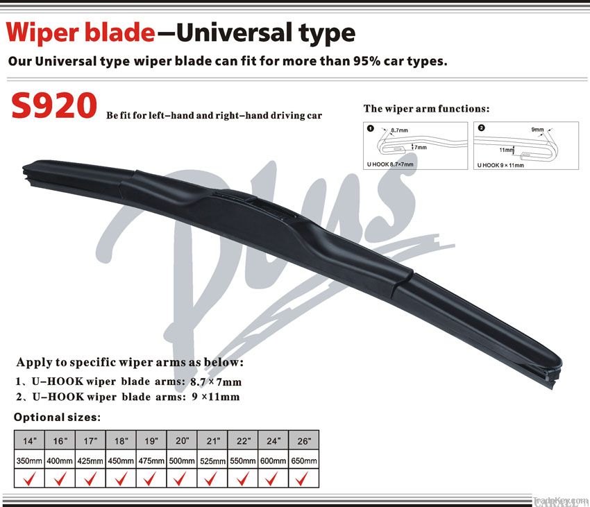 Auto parts accessories universal flat winshield wiper blade