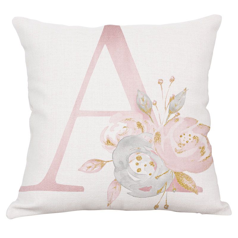 Kids room decoration letter christmas pillow English alphabet latex pillow birthday party pillows home decor 