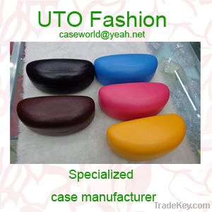 Metal Glasses Case Covering with PU