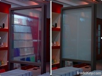 Electrochromic privacy glass