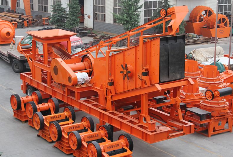 Aggregate mobile crusher