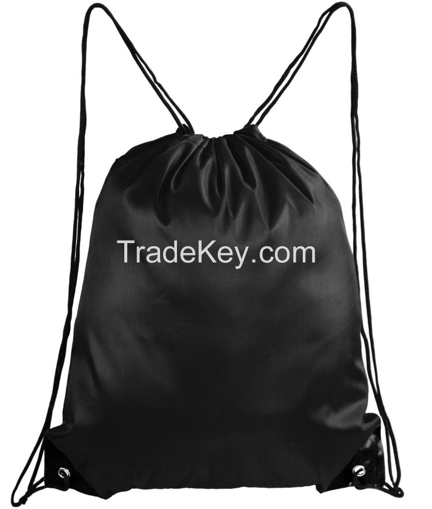 Women Men Drawstring Beach Bag Sport Gym Waterproof Backpack Travel Sack Bag