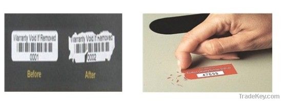 Destructible Security Labels