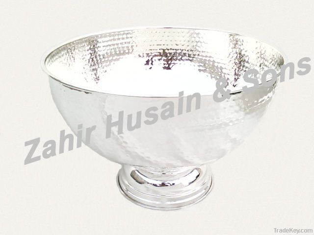 brass fruit bowl silver plated