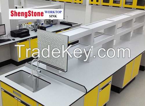 Lab phenolic worktop,double side corrosion resistant physical and chemical board worktop