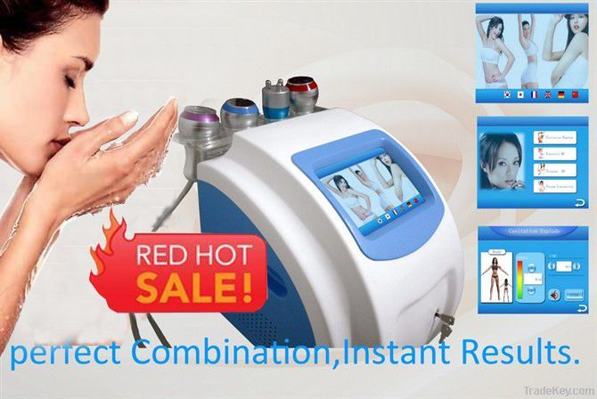 Hot selling cavitation vacuum & tripolar rf slimming machine