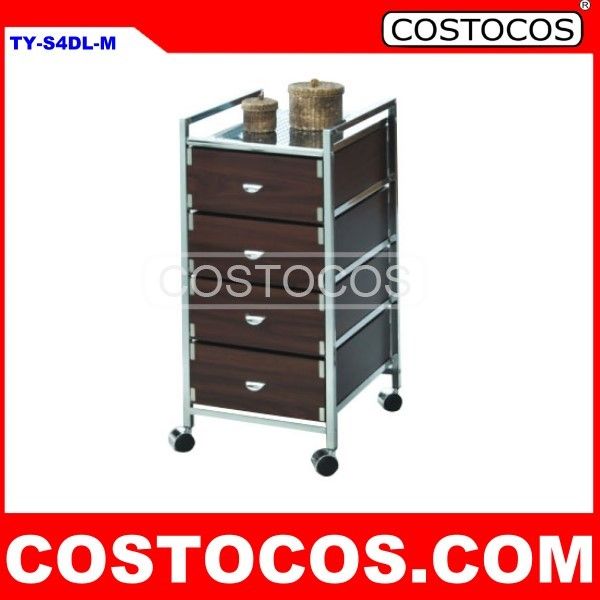 5 - DRAWER WOODEN DRAWER TROLLEY