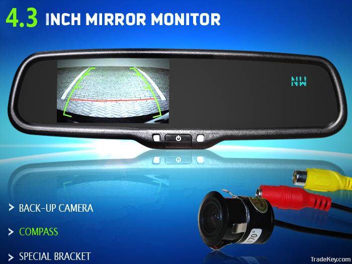 4.3 inch reverse camera monitor for Ford Chevrolet Renault Fiat Honda