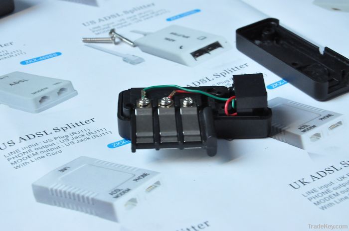 French plug with RJ11 Modular Jack