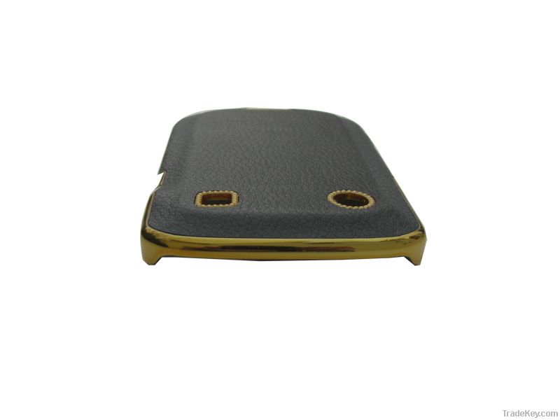 blackberry 9900 accessories, gilded stick to leather case