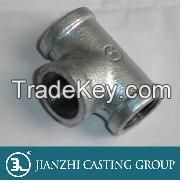 Hot dipped Galvanized casting iron pipe fittings with JianZhi Brand