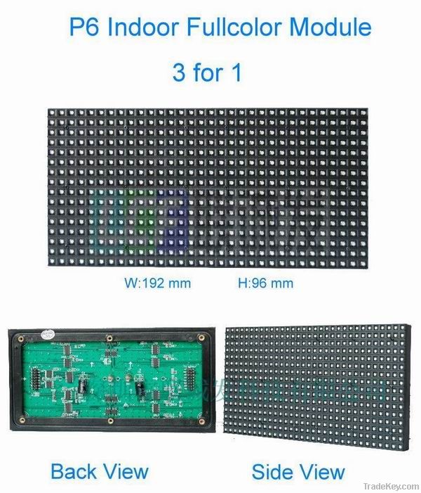 Indoor 3in1 SMD3528 LED P6 full color module