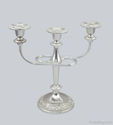 Metal candle holder candelabra holiday decoration