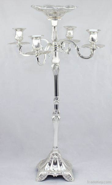 Metal candle holder candelabra holiday decoration