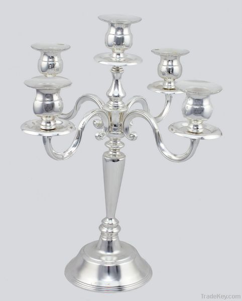 Metal candle holder candelabra holiday decoration