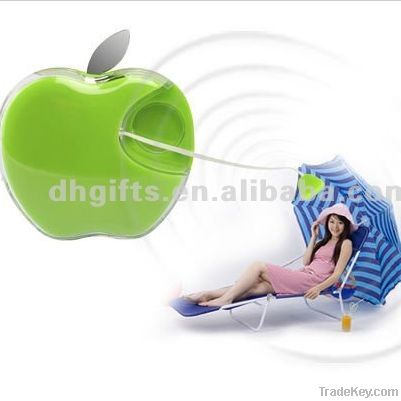 Apple shape mini portable retractable vibration sticker speaker