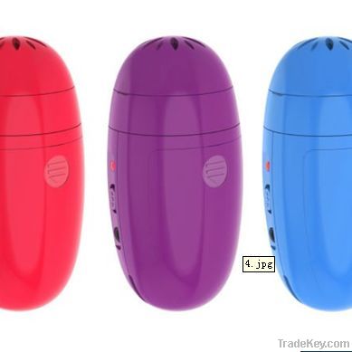 2012 newest egg shape mini portable vibration sticker speaker