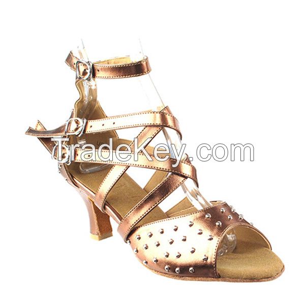 Lady Pu Latin Shoes with Buckle[JGB050601]