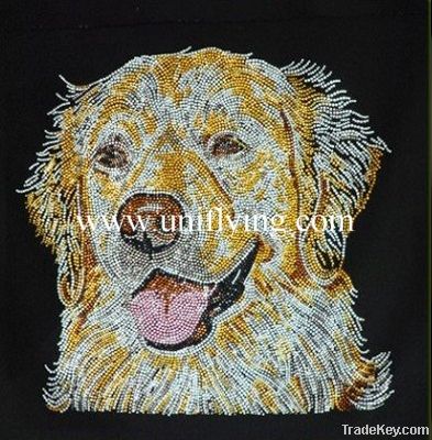 lovely dog rhinestone motif for decoration