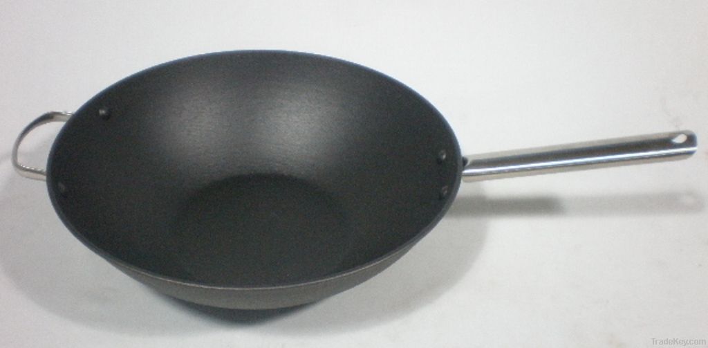 14&#039;&#039; light cast iron wok