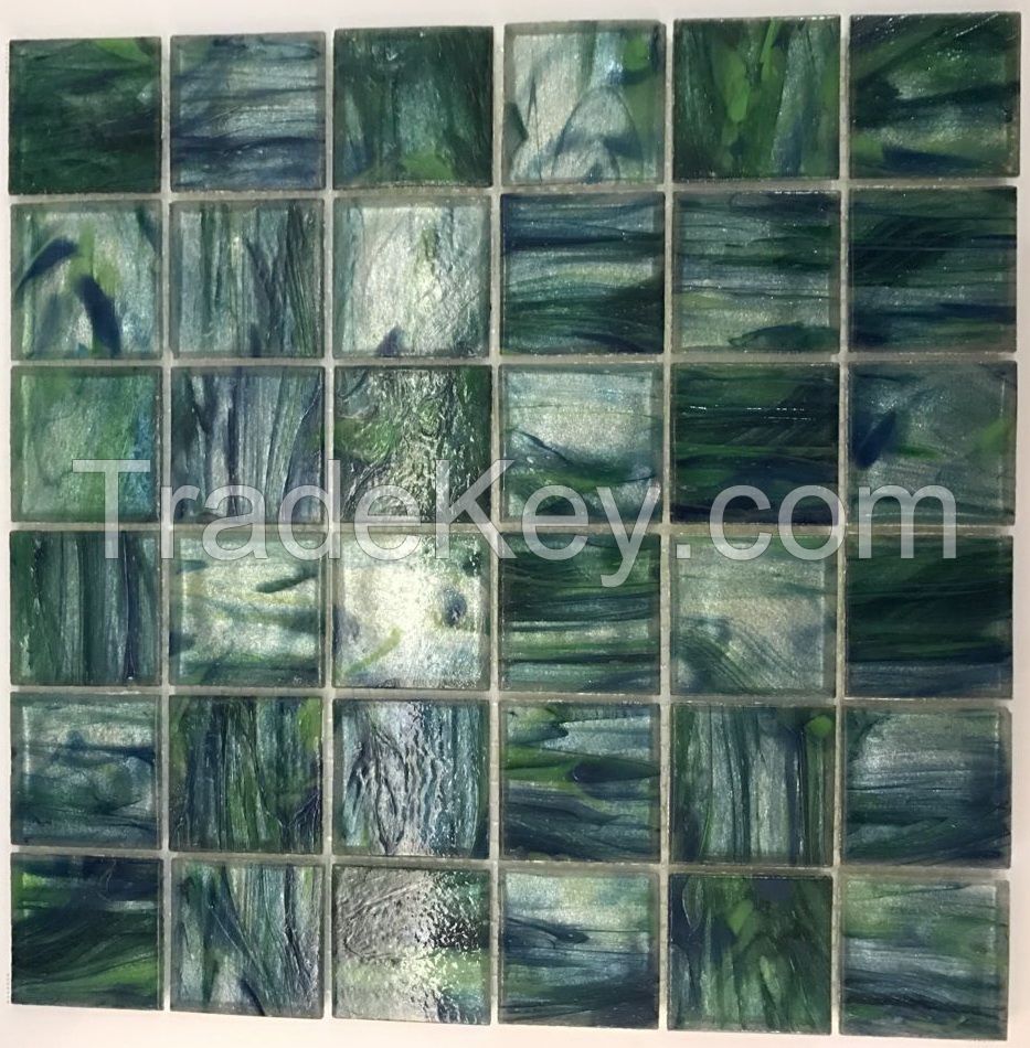 Recycled glass tiles