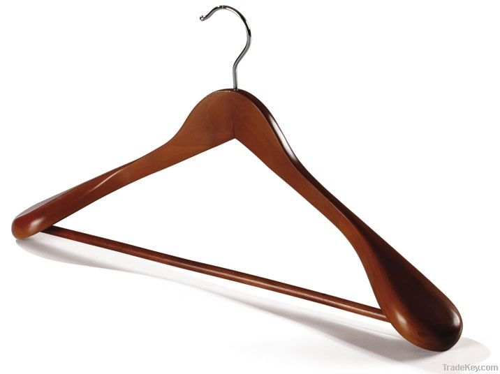 Deluxe wooden hanger