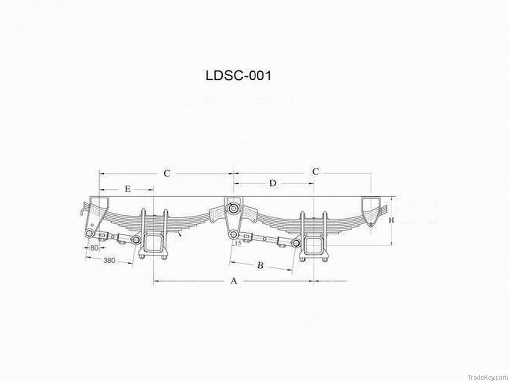 Capacity 16T/ Axle Truck/Trailer Suspension