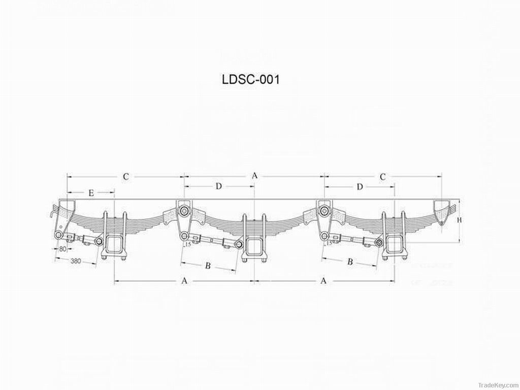 7 leaves Spring Trailer/ Truck Suspension