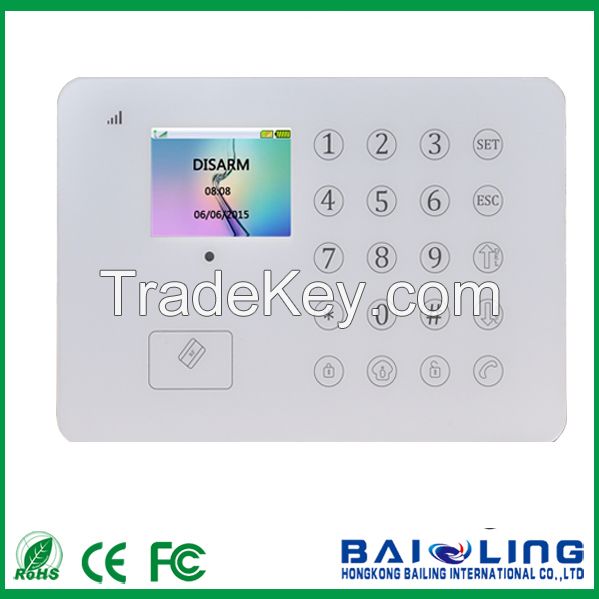 TFT Touch Screen Home Guard GSM SMS Alarm System Smart Burglar Alarm System