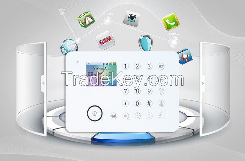 TFT PSTN home intelligent wireless security Alarm System with app control