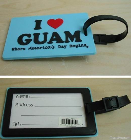 2012 Hot sale novel design Soft PVC Luggage tags, Rubber Luggage tags