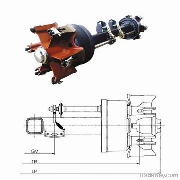 European type trailer axle