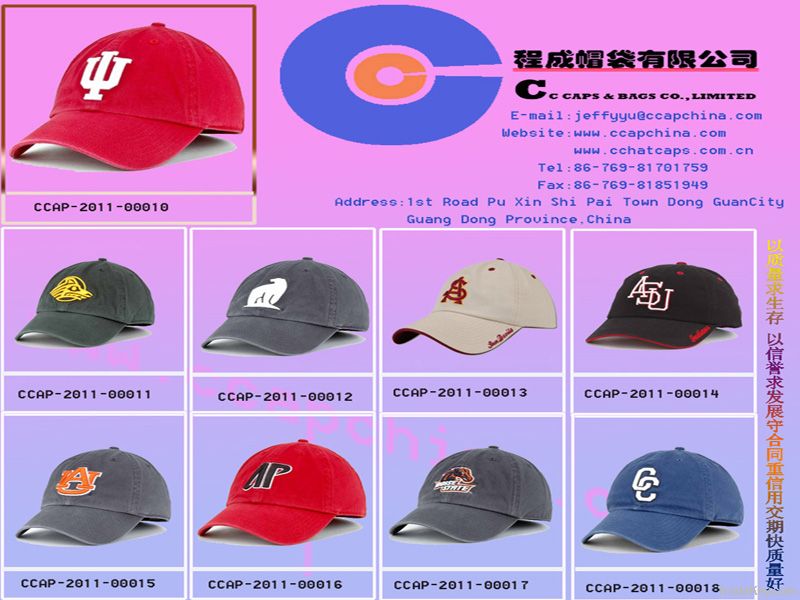 100% cotton sports cap