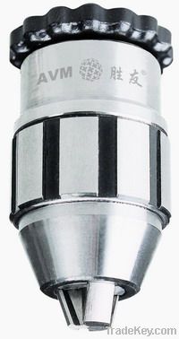 Industrial grade keyless drill chuck