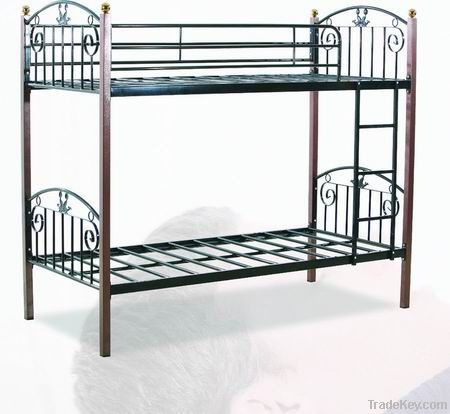 Modern wooden&amp;metal double decker bed