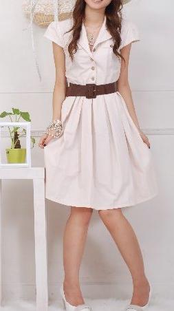 IDA S010 Pink Leisure Gentlewoman Dress with waistband