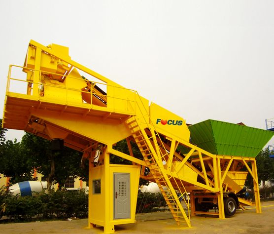 50-60cbm/h YHZS60 Mobile Concrete Mixing Plant