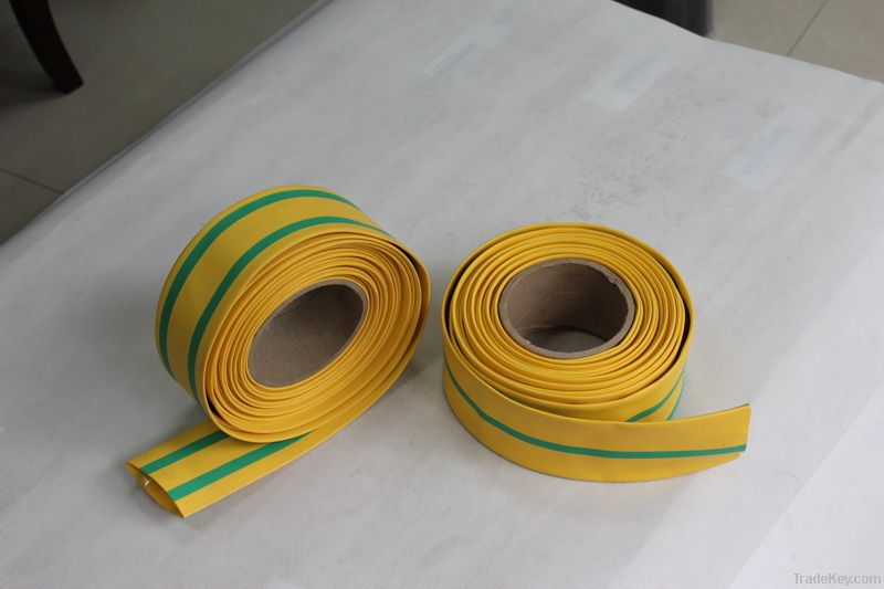 Yellow-green heat shrinkable sleeves