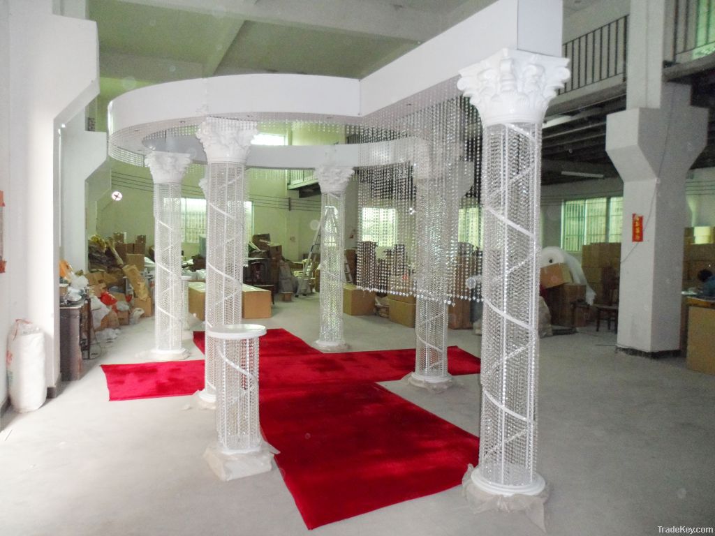 Crystal roman columns , crystal pillar , crystal  columns