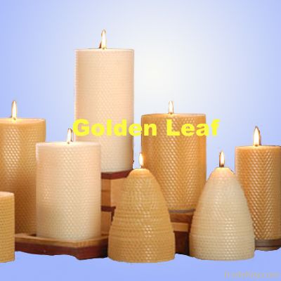 natural beeswax candle