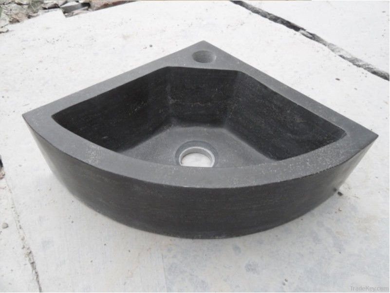 blue limestone washing basin